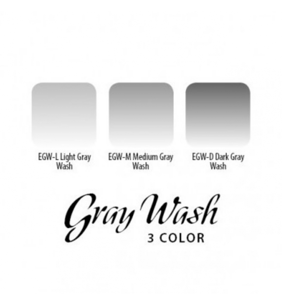 Eternal Ink Gray Wash Set 3 x 30 ml (1 oz) TUSZE