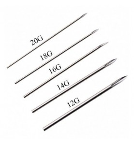 5x 15G igły do piercingu